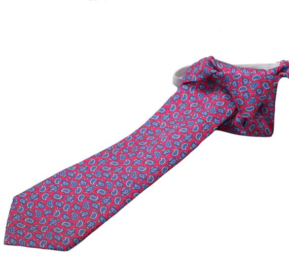 Kinder Seidenkrawatte Rot Paisleymuster