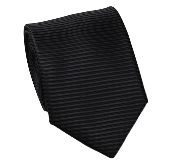 Schwarze Ottoman-Krawatte