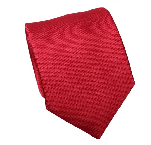 Rote Seidenkrawatte