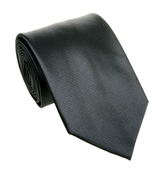 Schwarze Anzugkrawatte