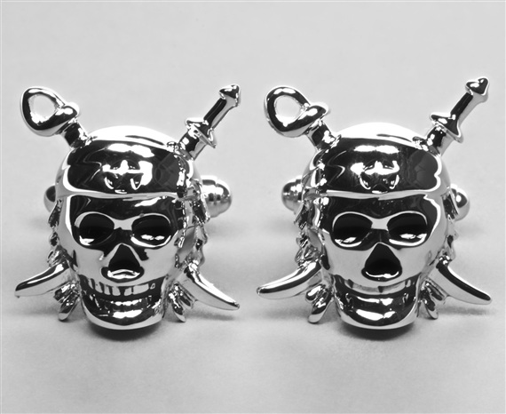 Piraten Totenkopf Manschettenknöpfe