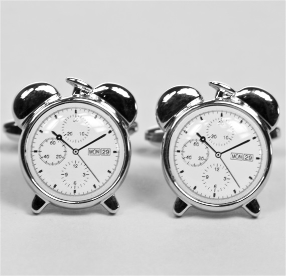 Manschettenknöpfe Retro Uhr