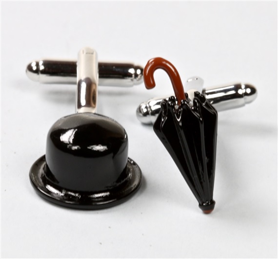 Sherlock Holmes Manschettenknöpfe Schwarz