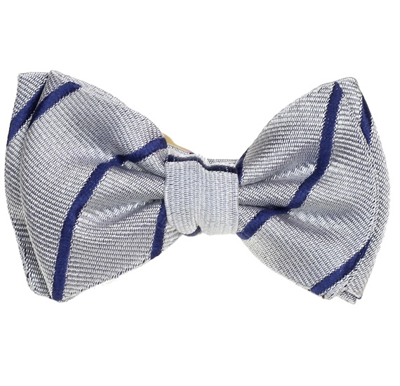 Fliege Baby Streifen Blau und Grau