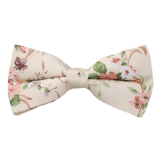 Beige Blumen Fliege
