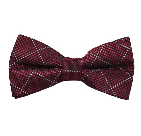 Fliege Bordeaux-Karo