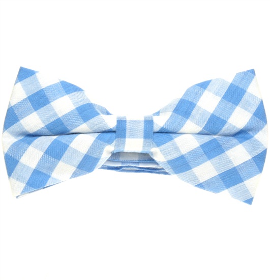 Pajarita mit Vichy-Karo in Hellblau
