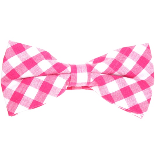 Fliege Vichy-Karo Fuchsia