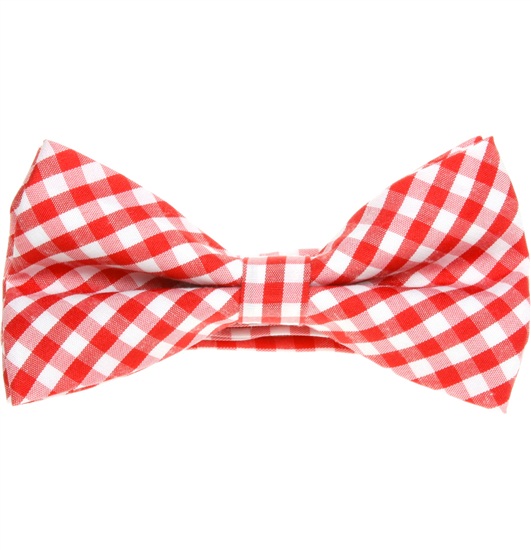 Pajarita Karo Vichy Rot und Weiß