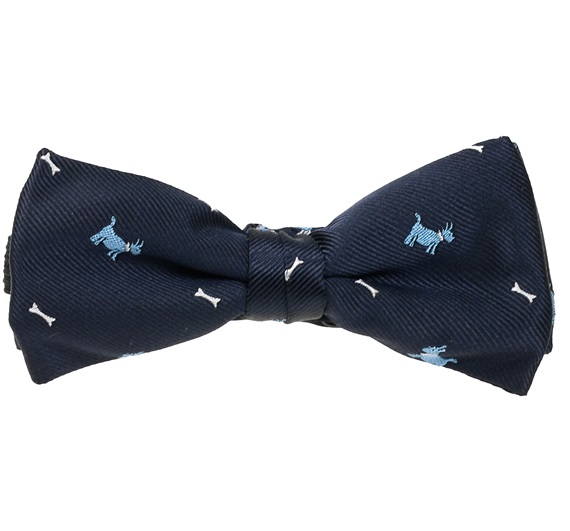 Kinder Fliege Marineblau mit Hündchen