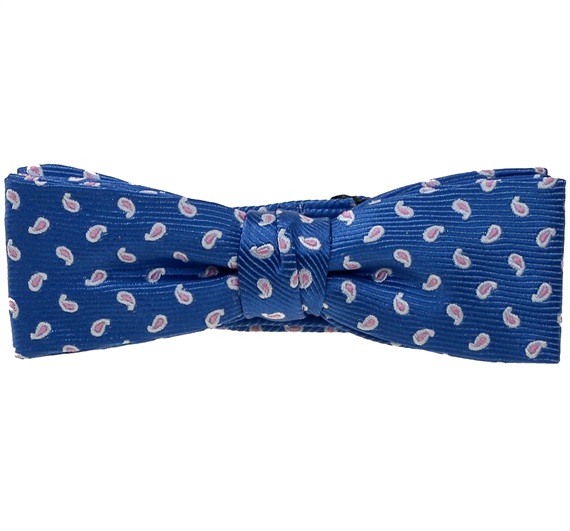Jungen Fliege in Hellblau mit Rosa Cashmere
