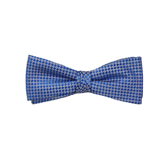 Kinder Fliege Blau Grau Design