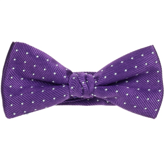 Pajarita Niño Morada Motas