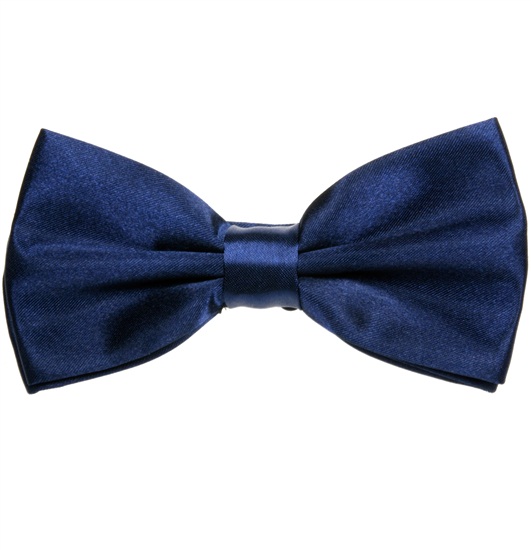 Fliege aus Marineblauem Satin