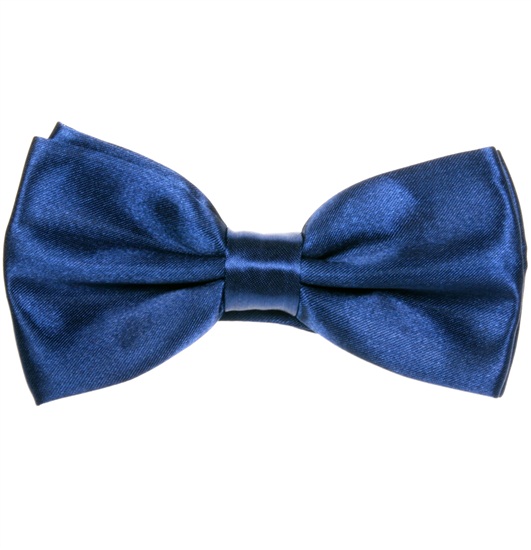 Fliege aus Satin in Mitternachtsblau
