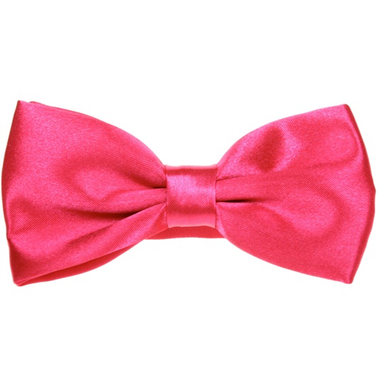 Fliege aus Fuchsia Satin