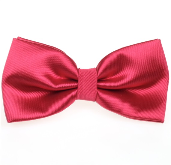 Fliege aus Satin in Fuchsia