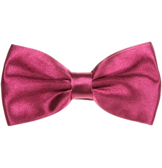 Fliege aus Magenta Satin