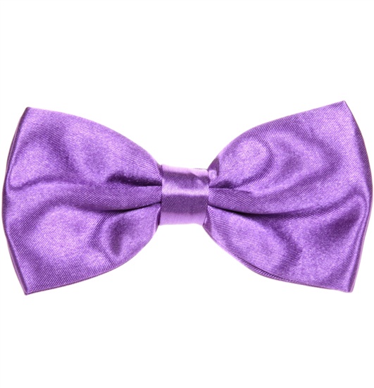 Lila Satin Fliege