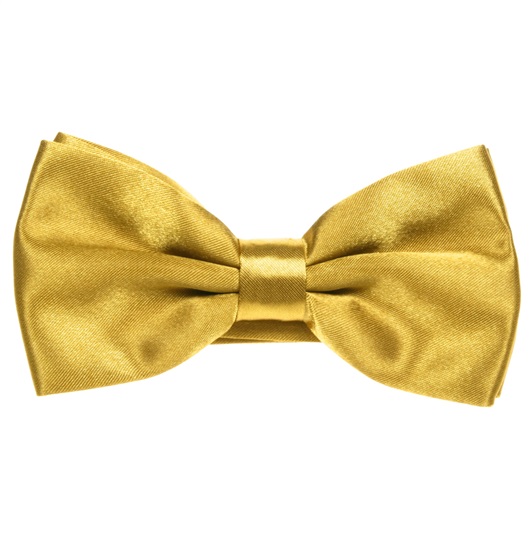 Fliege aus Ocker Gold Satin
