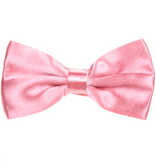 Fliege aus Mittelrosa Satin