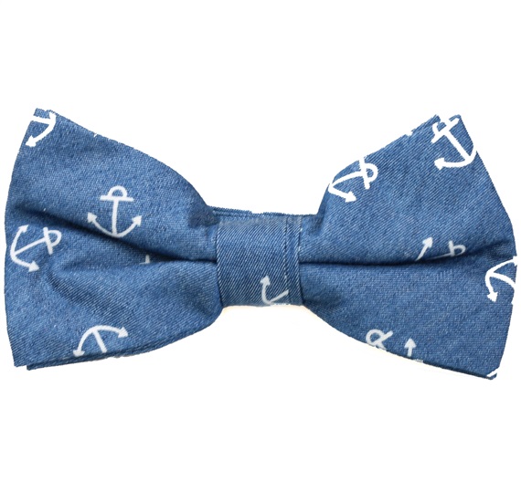 Jeans-Schleife mit Weißen Ankerprint