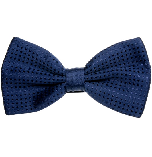 Fliege zum Anzug Marineblau mit Punkten