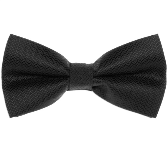 Schwarze Krawatte mit Nadelstreifen