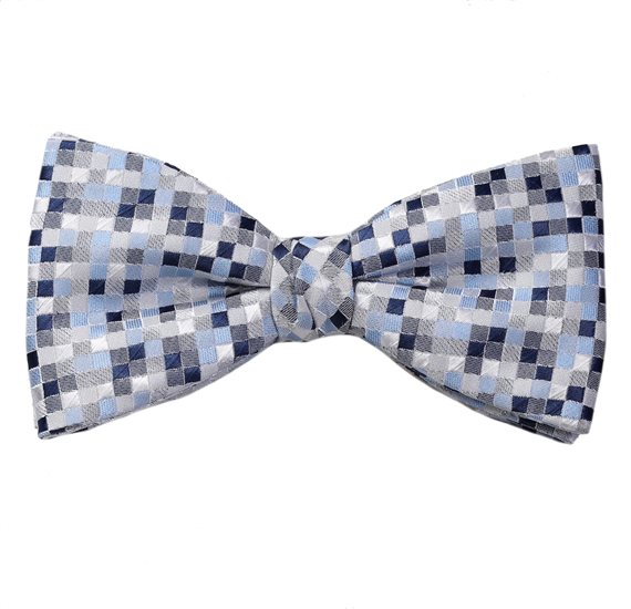 Blauer Fliege und Geometrisches Muster Taschentuch