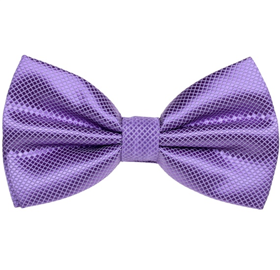 Lila Satin Fliege und Einstecktuch