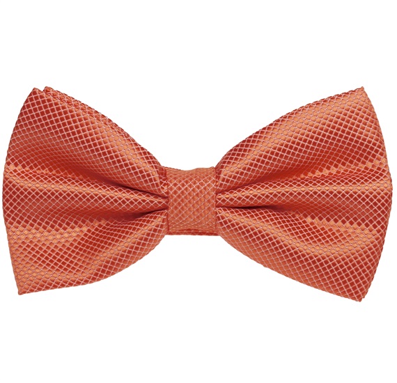 Fliege und Einstecktuch Satin Orange