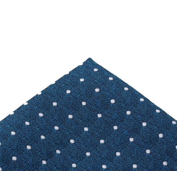 Taschentuch Tasche Blau Kobalt Punkte
