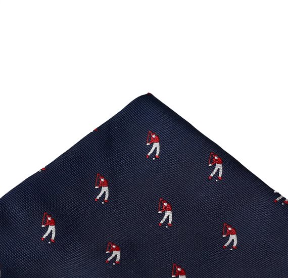 Blauer Golf-Taschentuch