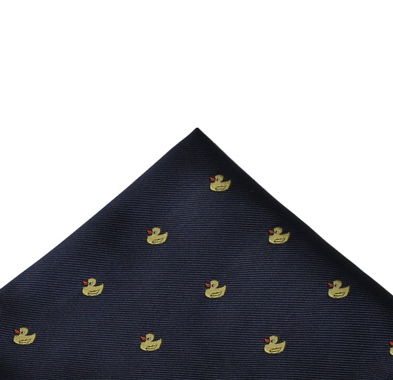 Taschentuch Marineblau mit Enten