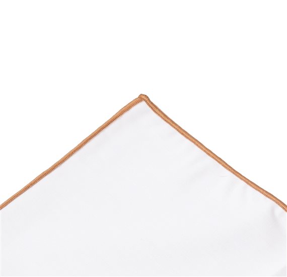 Weiß und Beige Taschentuch