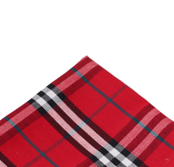 Rotes Schottenmuster Einstecktuch