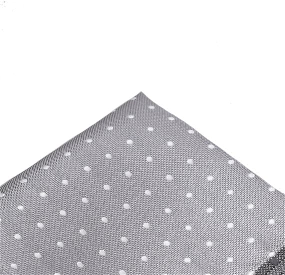 Taschentuchtasche Grau Punkte