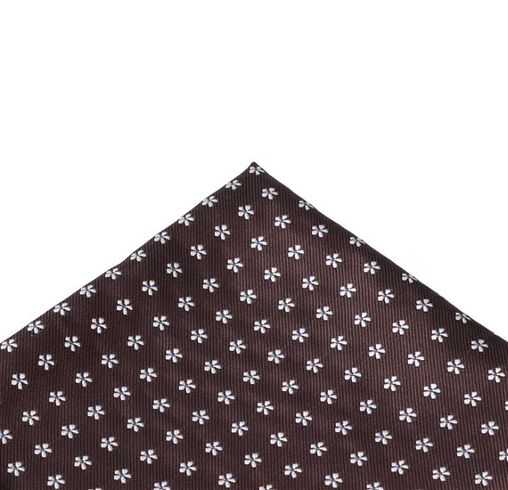 Braune Blumen Einstecktuch