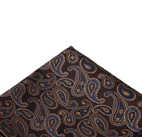 Braune Paisley Einstecktuch