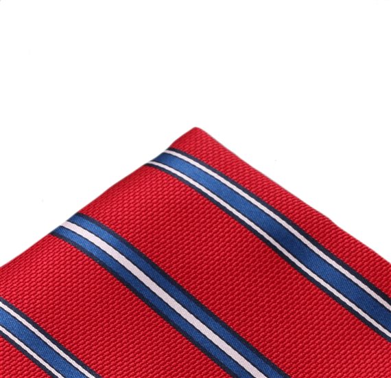 Rotes Taschentuch mit Streifen
