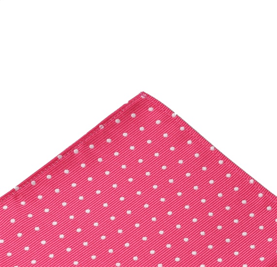 Rosa Taschentuch mit Weißen Punkten