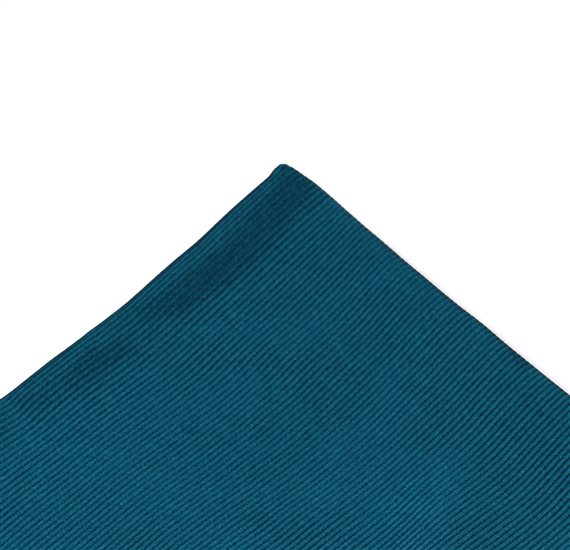 Seidentaschentuch mit Jacquard-Muster in Petrolgrün