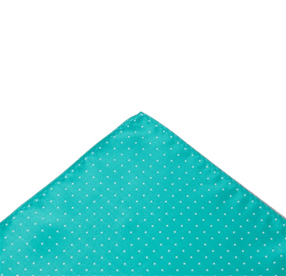 Taschentuch Tasche Grün Türkis Punkte