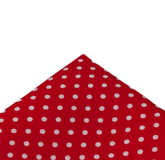 Rotes Einstecktuch mit Punkten