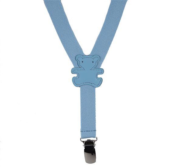 Elastische Babyblaue Hosenträger mit Bär
