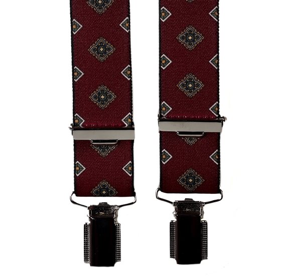 Elastische Hosenträger Bordeaux Florenz