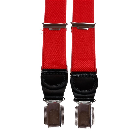 Rote Schmale Elastische Hosenträger
