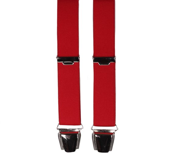 Rotes Schmales Elastisches Hosenträger Italienisch