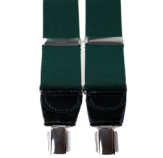 Dunkelgrünes Elastisches Hosenträger