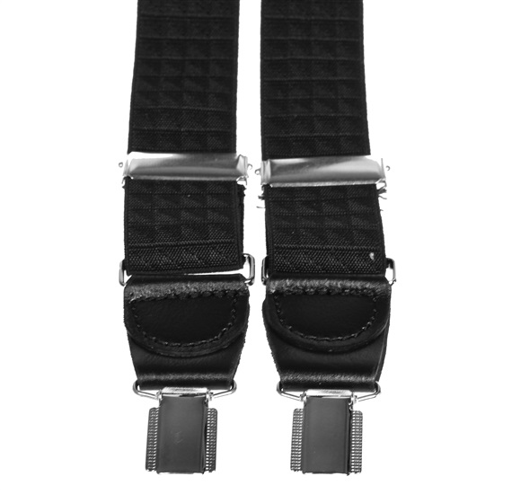 XXL LEDER-HOSenträger mit Schwarzen Dreiecken